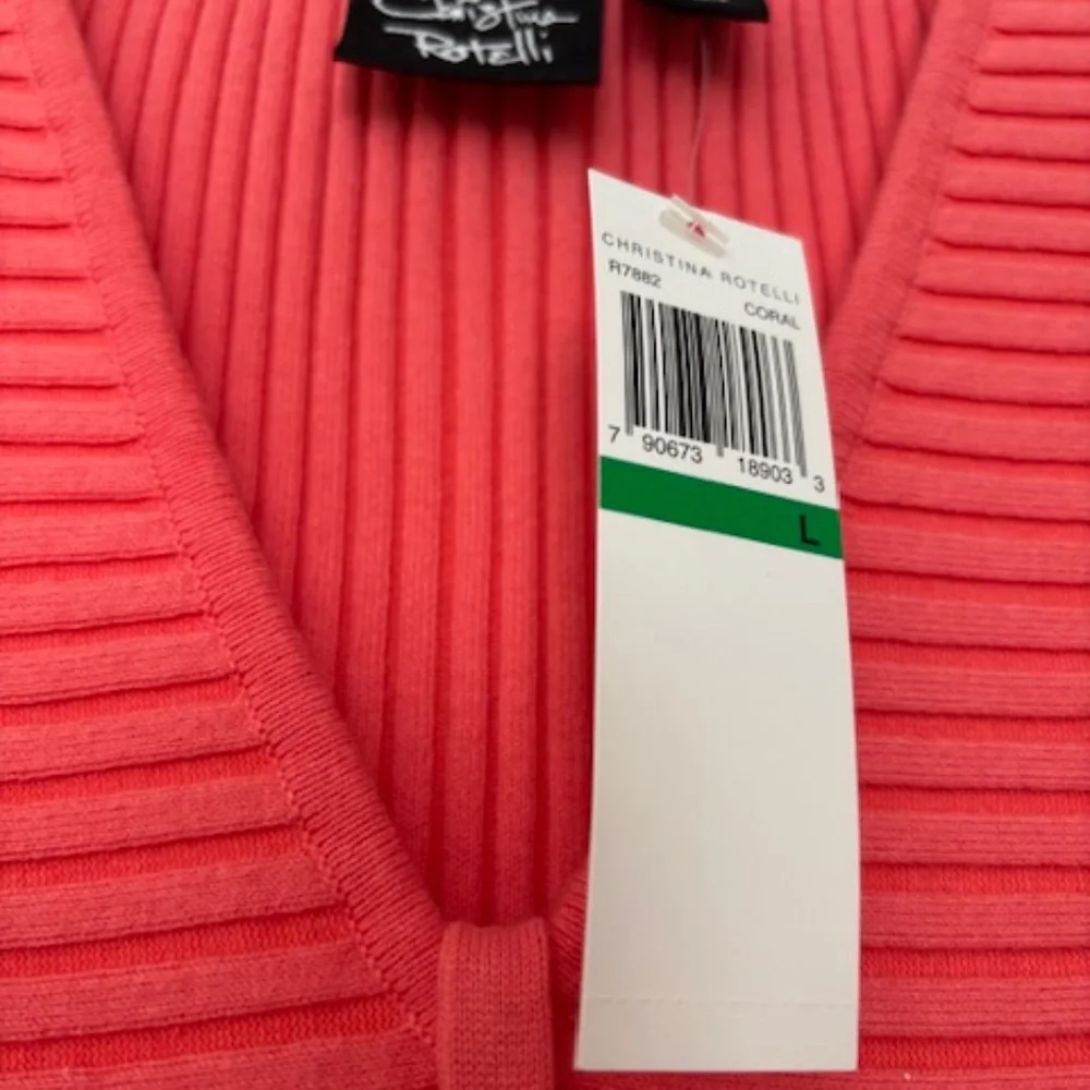 Christina Rotelli sleeveless sweater size L - Picture 3 of 3